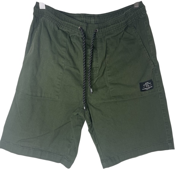 Tony Hawk Skate Shorts Size Medium Green Drawstring - Picture 1 of 8